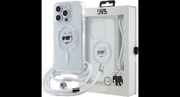Karl - Lagerfeld - IML Choupette Head & Cord MagSafe hoesje voor iPhone - 14 - Pro - transparant