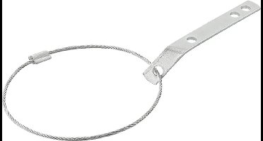 VCTparts® Hulpkoppeling met Steun en Stekkerhouder - Veiligheidskabel Breekkabel Trekhaakklem Beveiliging