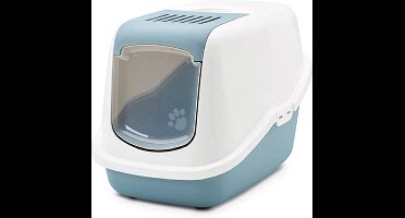 Savic Nestor Earth - Kattenbak - Blauw/Wit - 56 x 39 x 39 cm