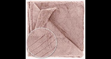 D- Unique Living | Plaid Auke 150x200cm old pink