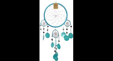 Dromenvanger spiegel-schelp 22 CM - Blauw