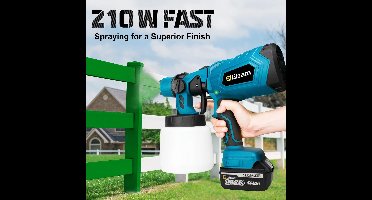 Amalee - Elektrische verfpistool - 1000ML - High Power - Voor meubels of auto -