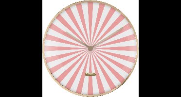 Karlsson Wandklok Candy Swirl Dome - Roze - Ø40cm - Wandklok Modern