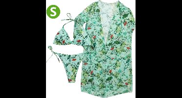 Bovista Bikini Dames - Meisjes Bikini - Badpak - Push Up - Vrouwen Badkleding - Zwemmen - Sexy Set - Top & Broekje - Smaragd Groen - Maat S