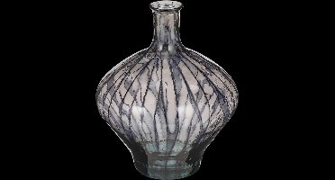 Mica Decorations Vaas Palermo - 37x37x46 cm - Glas - Zwart