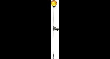 Star Trading Solar grondspies Roma, padverlichting, LED, buiten, amber, schemersensor, 68 cm