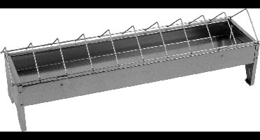 Olba Kuikenvoerbak Gegalvaniseerd - Voerbak - 50 cm Zink