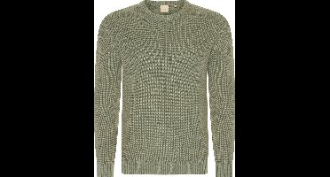Mario Russo Rib Sweater - Trui Heren - Sweater Heren - Pullover heren - Agave Groen - XXL