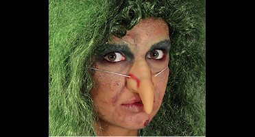 Fiestas Guirca Heksen neus - rubber - met elastiek - heksenneus - Horror/Halloween - verkleedaccessoires