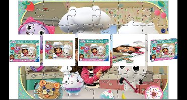 Ravensburger, 24 delige puzzel Gabby's keuken uit Gabby's Dollhouse van Giant Floor Collèction, Veelkleurig