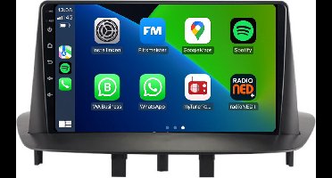 Carplay autoradio voor Renault Megane 3 | Fluence | 2008 t/m 2016 | Android 13 | Draadloos Apple Carplay & Android Auto | 2GB + 32GB | 8-Core processor | Davilon | 2025 model | 2008 2009 2010 2011 2012 2013 2014 2015 2016 | Bluetooth & Wifi