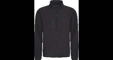 Mario Russo Softshell Jas Heren - Winterjas Heren - Jassen heren - Winddicht en waterafstotend - Zwart - 3XL