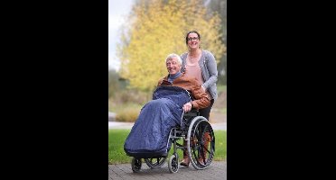 Benen- en onderlichaambescherming: n° 3 - junior tot 170 cm - Lengte 125 cm en diameter 110 cm - donkerblauw