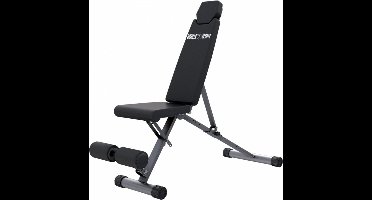 Gorilla Sports Fitnessbank - Inklapbaar - Verstelbaar - Zwart