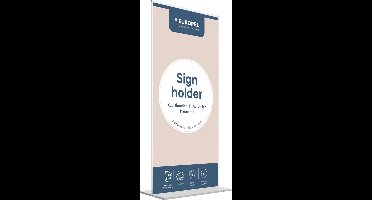 Kaarthouder Europel - T-standaard - 10,5 x 21 cm - Acryl