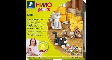 FIMO kids 8034 - ovenhardende boetseerklei - form&play - set Katten