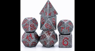 Old Dragon Font Metal Dice Rood