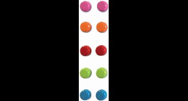 Trendform ronde magneten Steely gekleurd