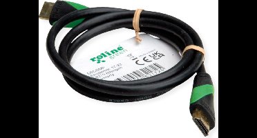 ROLINE GREEN ATC 8K HDMI Ultra HD Kabel met Ethernet, M/M, zwart, 3 m