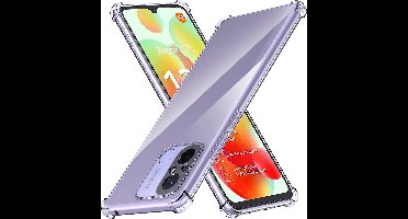 Hoesje Geschikt voor Xiaomi Redmi 12C Hoesje Siliconen Shockproof - Hoesje Geschikt voor Xiaomi Redmi 12C Transparant hoesje Shockproof cover -