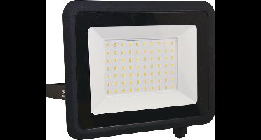 LED bouwlamp zwart - Voordeelset 2 stuks - 50W - 4500 lumen - Met beugel