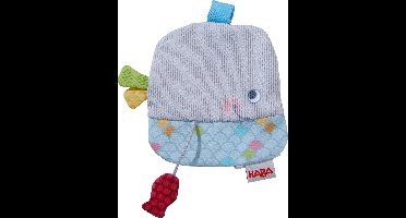 Haba Knuffeldoekje Walvis Junior 10,5 X 12,5 Cm Polyester Grijs