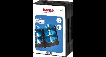 Hama Dvd Quad Box 4 Dvd Zwart 5-Pack