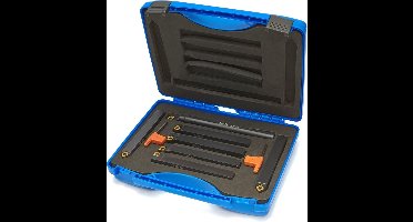 HBM 20x20 - 7 Delige Beitelset Met HM Wisselplaten