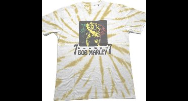 Bob Marley - 77 Heren T-shirt - L - Wit