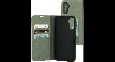 Mobiparts hoesje geschikt voor Samsung Galaxy A14 4G/5G - Wallet/Boekhoesje - Eco Leer - Magneet Sluiting - Opberg vakken - Groen