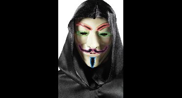 Masker Vendetta met multicolor licht