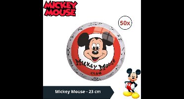 Bal - Voordeelverpakking - Mickey Mouse - 23 cm - 50 stuks