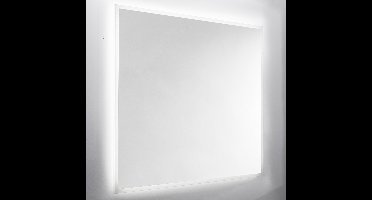 Wandspiegel Van Marcke Destra Met Plexi, LED Verlichting En Anti-Damp 140x60 cm Gezandstraald Glas