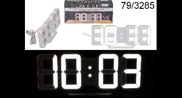 Digitale klok LED 21,5x7,5cm