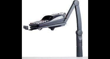 Hansa verlengplaat voor telefoonzwenkarm, zwart