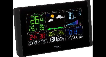 TFA Dostmann VIEW BREEZE 35.8001.01 WiFi-weerstation Verwachting voor 7 dagen (alleen met WiFi) Aantal sensoren max.: 5