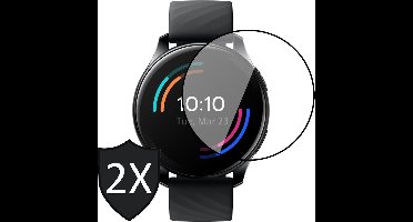 Screenprotector geschikt voor OnePlus Watch - PET Full Screen Protector - 2 Stuks