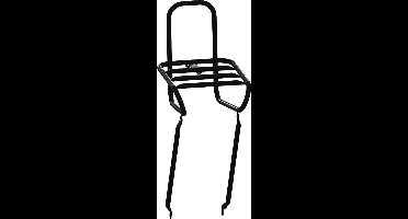 Voordrager 26/28 Steco Smooth 25 cm - glanzend zwart