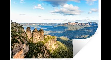 Muurstickers - Sticker Folie - Nationaal park Blue Mountains in Australië bij daglicht - 30x20 cm - Plakfolie - Muurstickers Kinderkamer - Zelfklevend Behang - Zelfklevend behangpapier - Stickerfolie