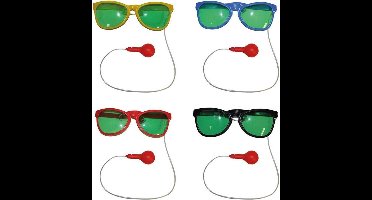 Mega Bril Met Waterspuit - Clown Accessoire - One Size