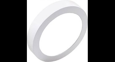 LED Downlight Pro - Igia - Opbouw Rond 12W - Helder/Koud Wit 6000K - Mat Wit - Ø177mm