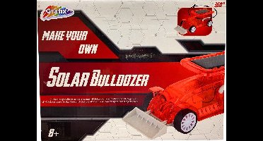 Grafix knutselset Solar Bulldozer junior rood 5-delig
