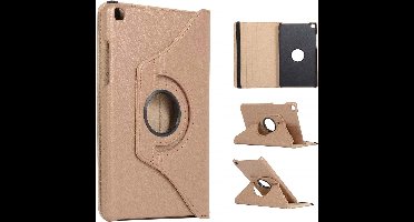 Ntech Hoesje Geschikt Voor Samsung Galaxy Tab A 8.0 (2019) Draaibaar Hoesje - Goud
