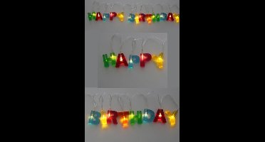 Letterslinger met licht Happy Birthday