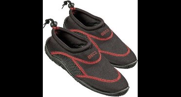 BECO Waterschoenen - Unisex - Neopreen - Grijs/Rood - Maat 45