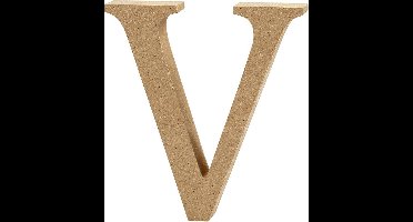 Creative Letter V Mdf 13 Cm