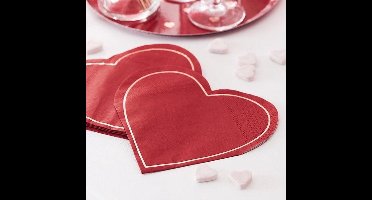 Servetten Hartvorm Rood