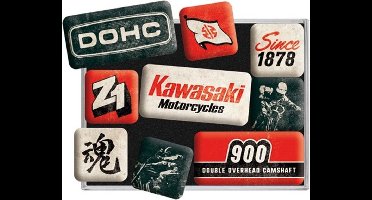 Magneet Set Kawasaki Motorcycles Since 1878