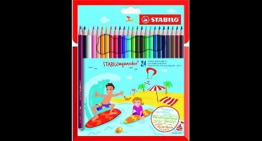 STABILO Aquacolor kleurpotlood 24 stuk(s) Multi