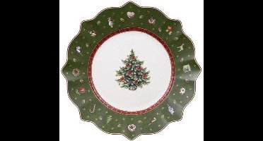 Villeroy & Boch Toy’s Delight Ontbijtbord - 24 cm - Groen - Kerst